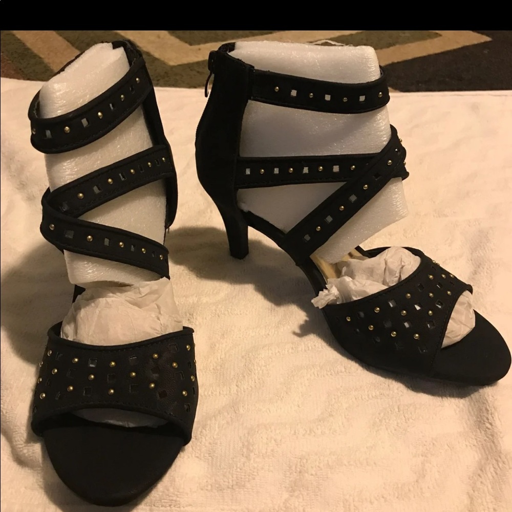 Stylishly studded heels/ sandals